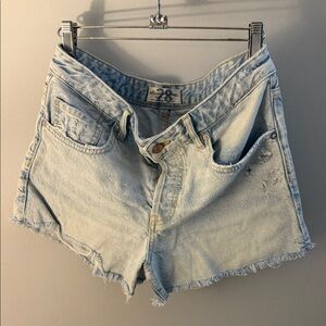 We The Free Light Blue Jean Shorts